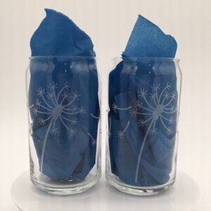 16 oz. Custom Engraved Dandelion Wrapped Can Glass